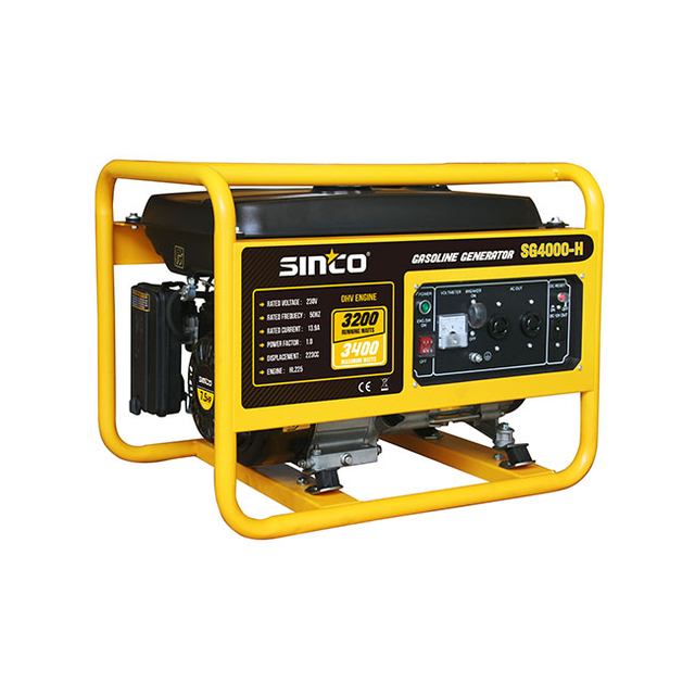 Generador de gasolina de arranque de retroceso de un solo cilindro portátil de 3200w 