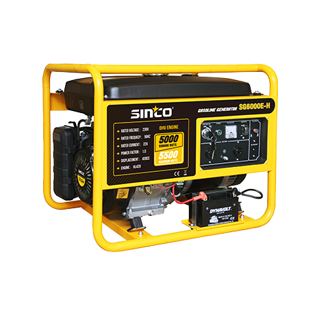 Generador de gasolina de arranque eléctrico y ligero de tamaño pequeño de 14HP para uso doméstico 