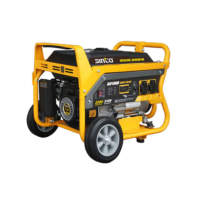 Generador de gasolina de arranque eléctrico de un solo cilindro portátil de 2200w 