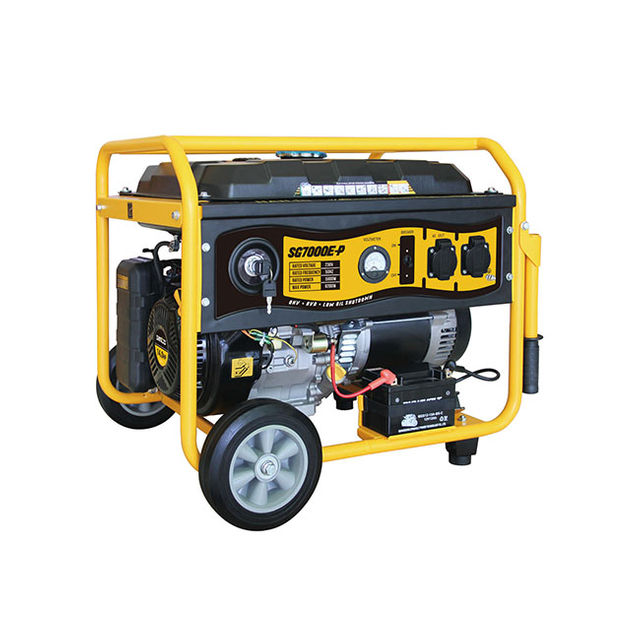 Generador de gasolina de bajo ruido de un solo cilindro de 5800 W